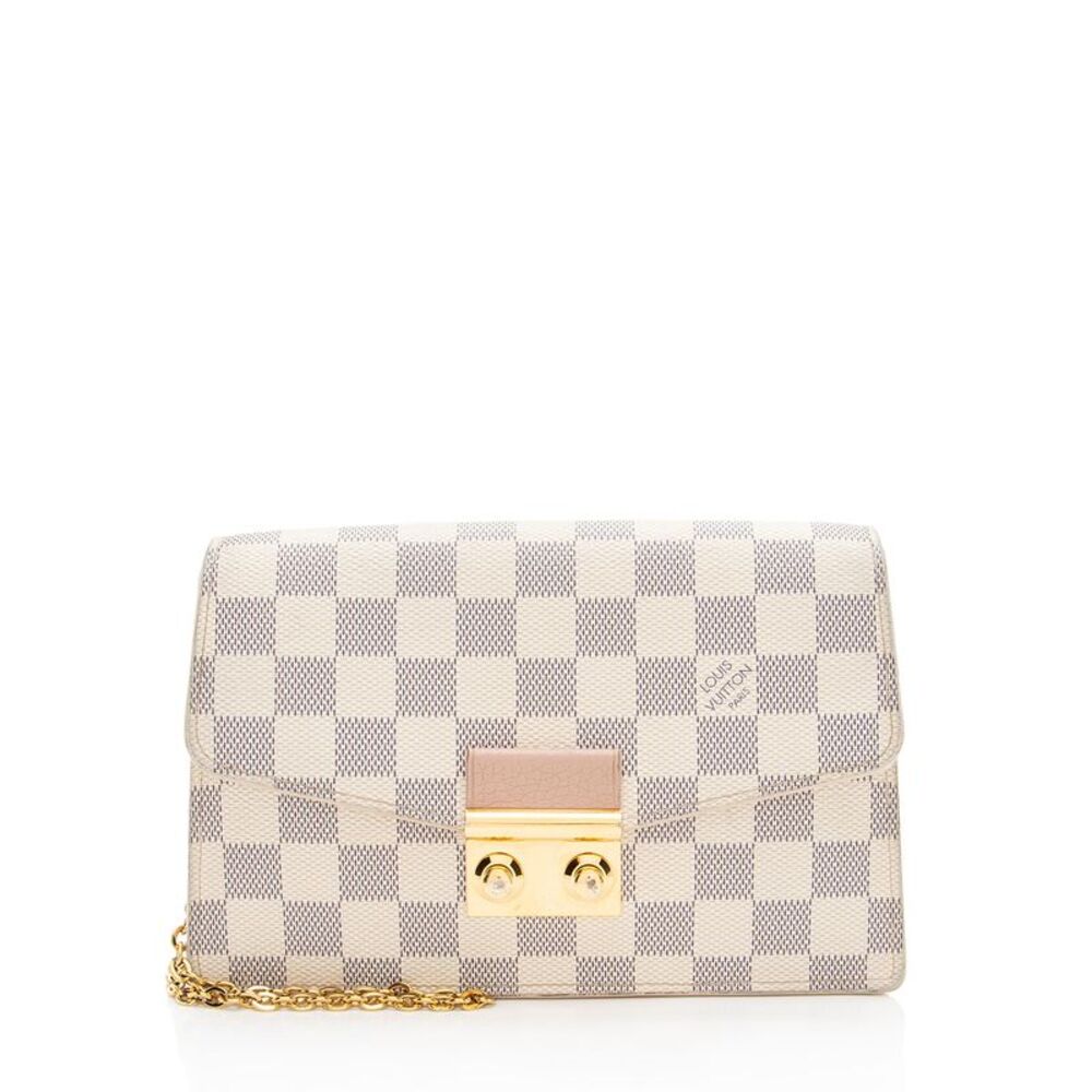 Louis Vuitton Damier Azur Croisette Chain Wallet